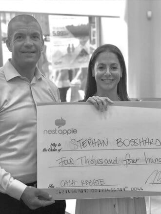 cash back check to Stephen Bossman in New York Real Estate