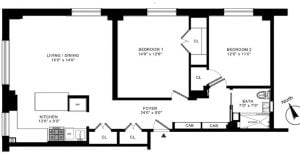 Co-op Square Footage in NYC