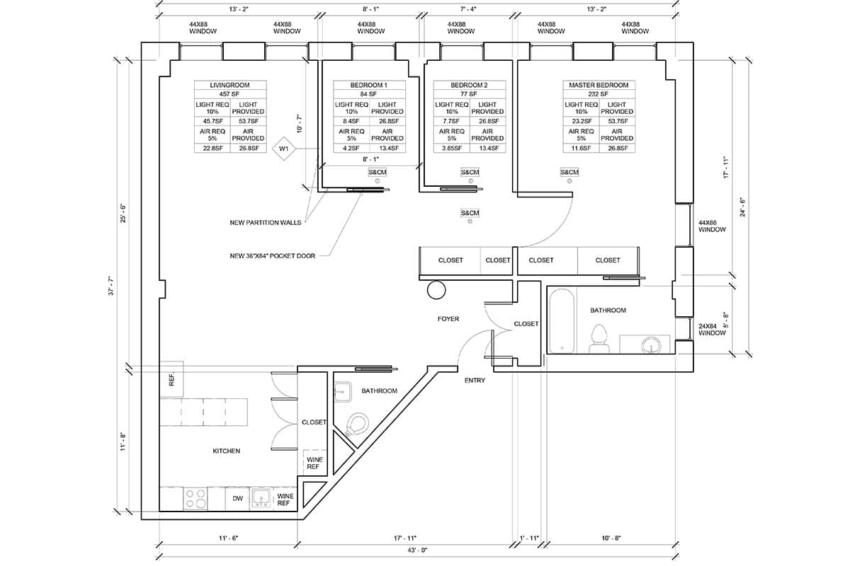 What the tape measure has to show before a room is a bedroom