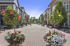 A Westchester village street in autumn