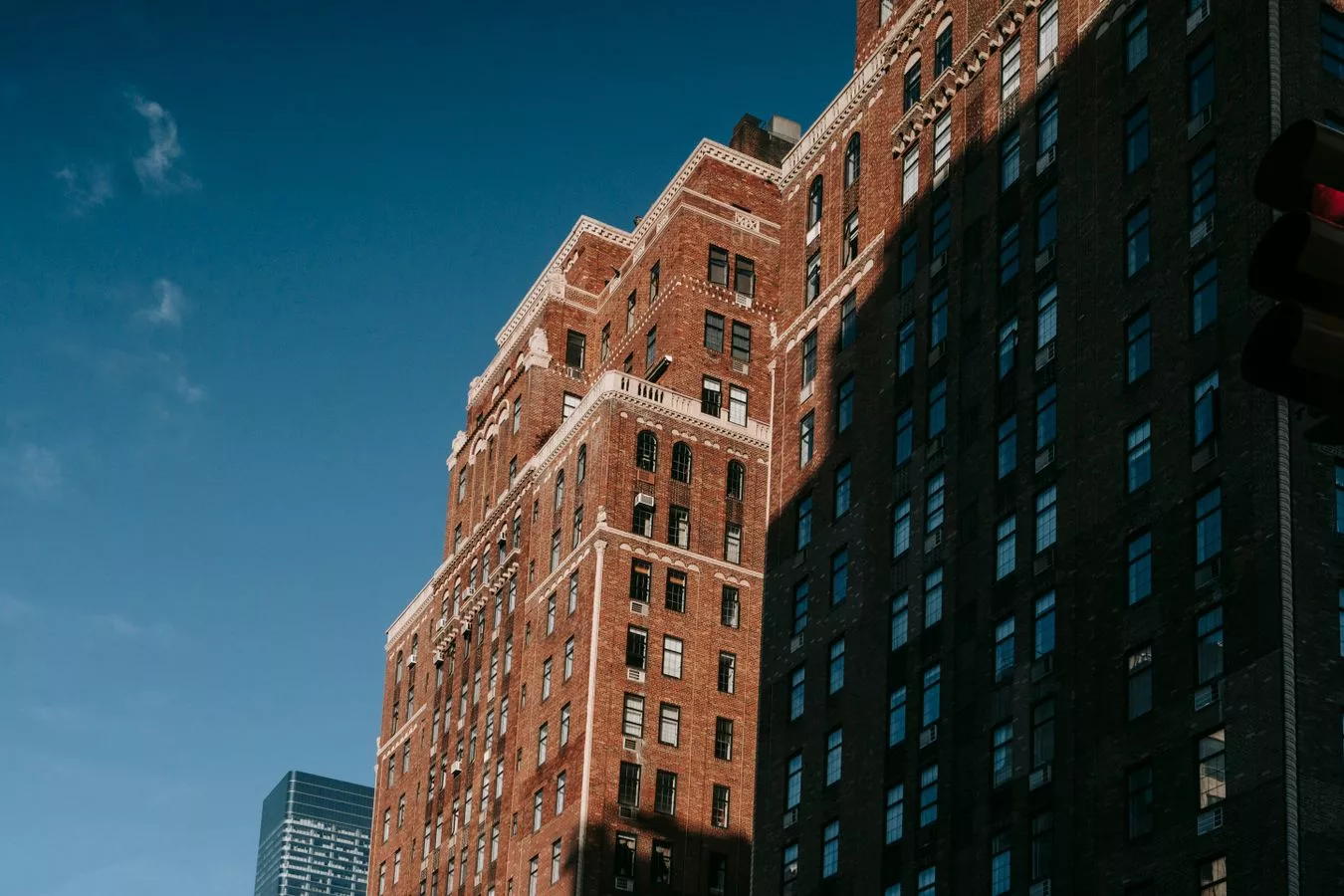 A New York City cooperative apartment building, the kind that requires a lien search instead of a title search