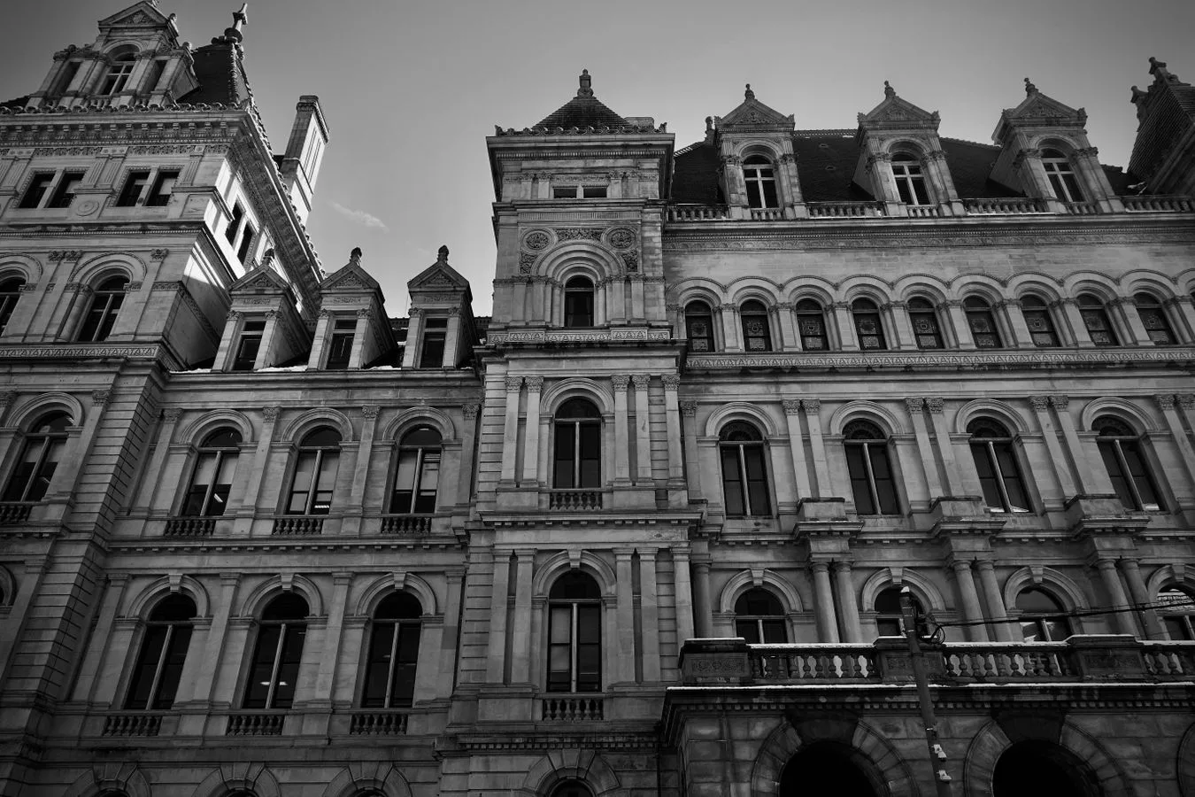 New York City government building, home to the agencies behind DOB, DOF, and other property due diligence records