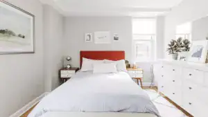 A New York bedroom with an exterior window for light and air