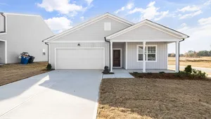 A single-storey patio home sitting right against the neighbour on its lot line