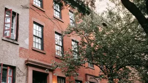 Traditional New York co-op apartment building